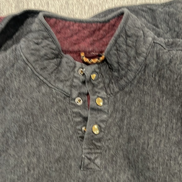 Marine Layer Men’s Large Reversible (Gray/Maroon) Corbet Pullover fleece - Picture 3 of 3